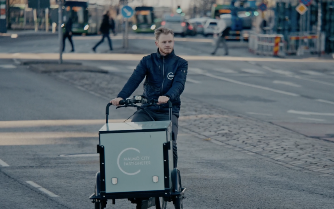 Malmö Cityfastigheter väljer Cargobikes för hållbara transporter i city